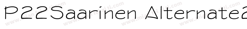 P22Saarinen Alternate2字体转换